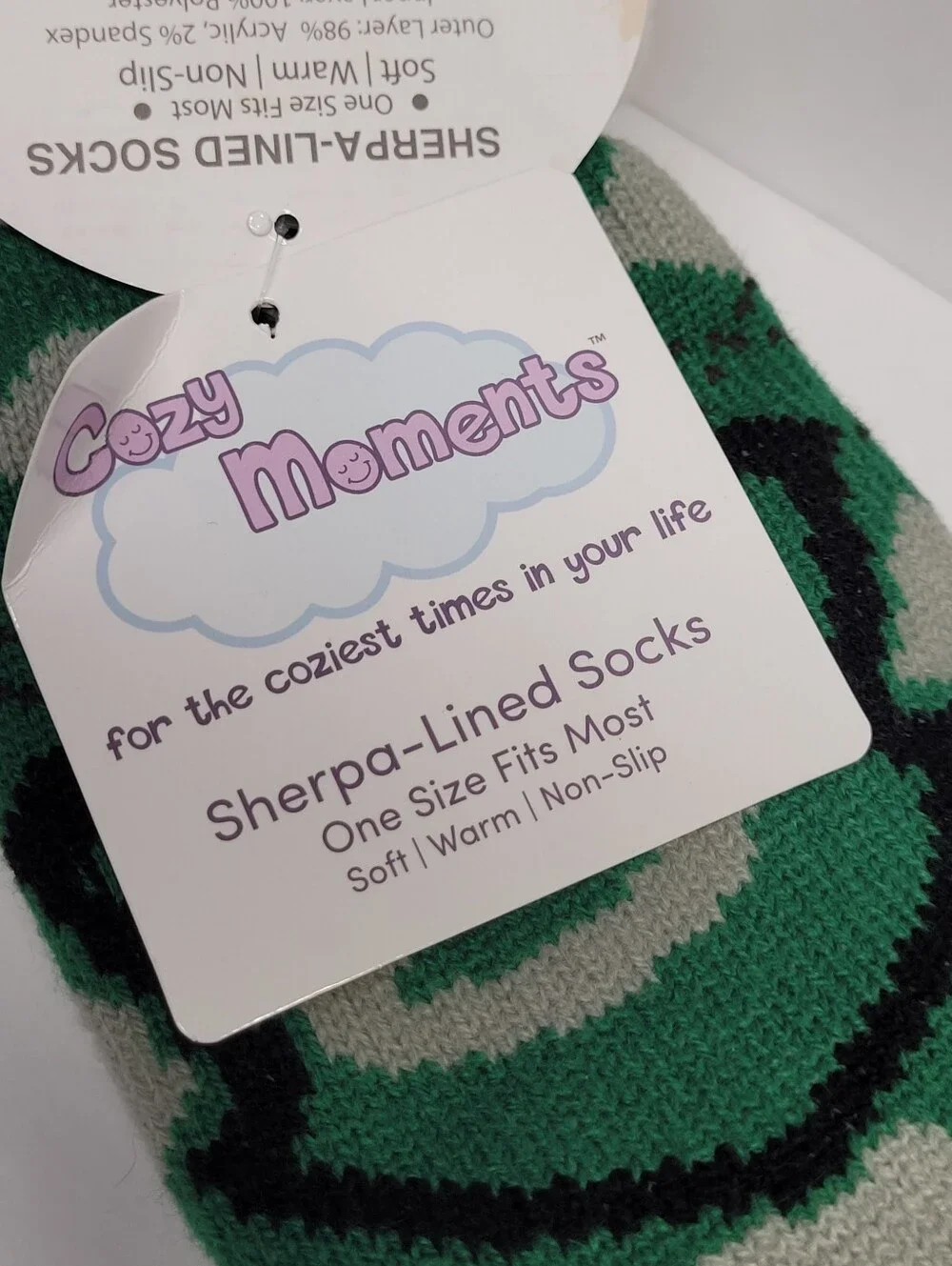 Harry Potter Slytherin Green & Gray Socks